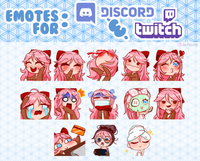 Create Cute And Expressive Chibi Style Emotes By Itsnovaj Fiverr Discord and slack emoji list, browse through thousands of custom emoji for your slack channel or discord server! create cute and expressive chibi style