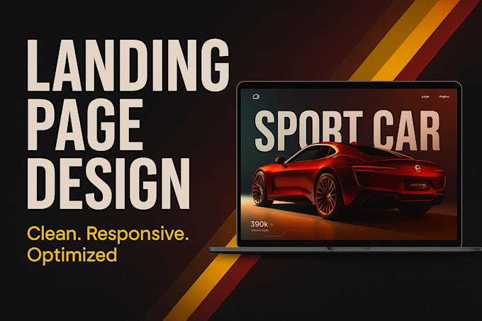 build, design responsive and stunning wordpress landing page