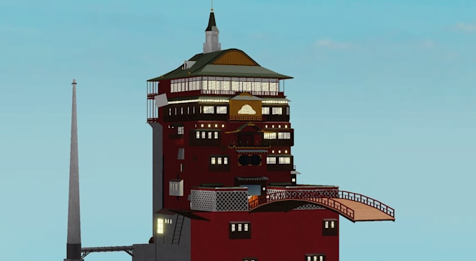 build a professional roblox building for you