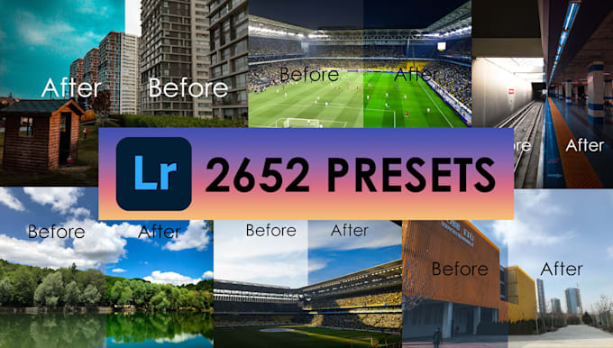 send fully categorized 2652 lightroom presets