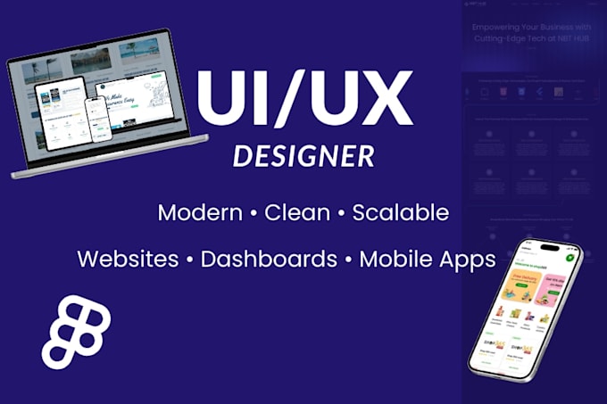 create modern UI UX design in figma
