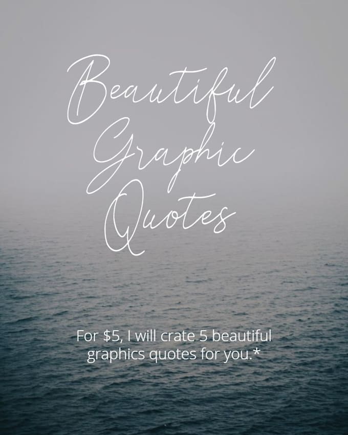 Create your beautiful graphic quotes design by Jonathanlapso | Fiverr