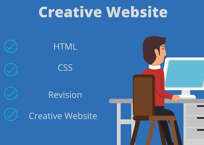 Design a creative html css website by Hariskhan327 | Fiverr