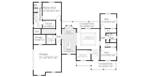 create 2d floor plan in autocad within 2hours