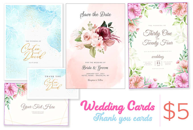 Design Wedding Card Or Invitation Card By Gdps90