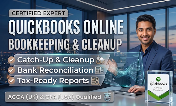 do quickbooks online bookkeeping, catch up, and reconciliation