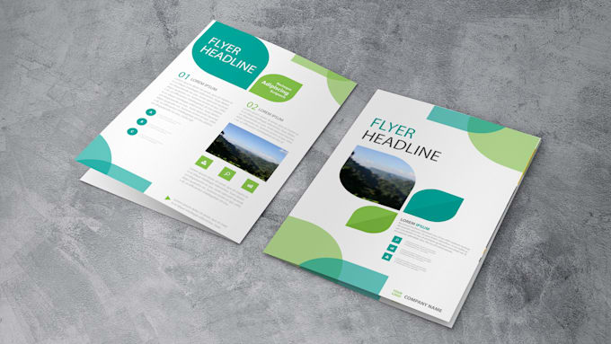 create clean,minimal,creative and professional flyer