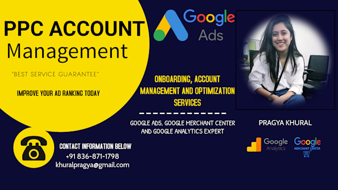 Manage And Improve Your Google Ads And Merchant Center Account By Pragyakhural Fiverr