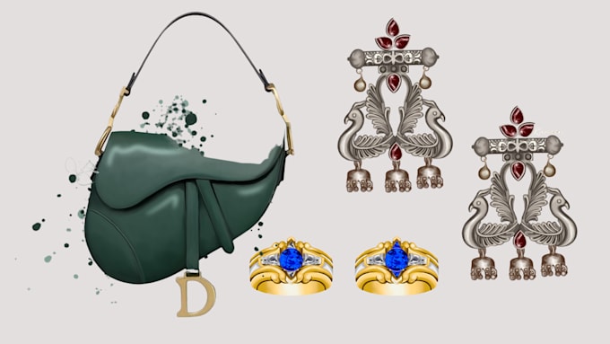 draw fashion accessories and illustrations for you