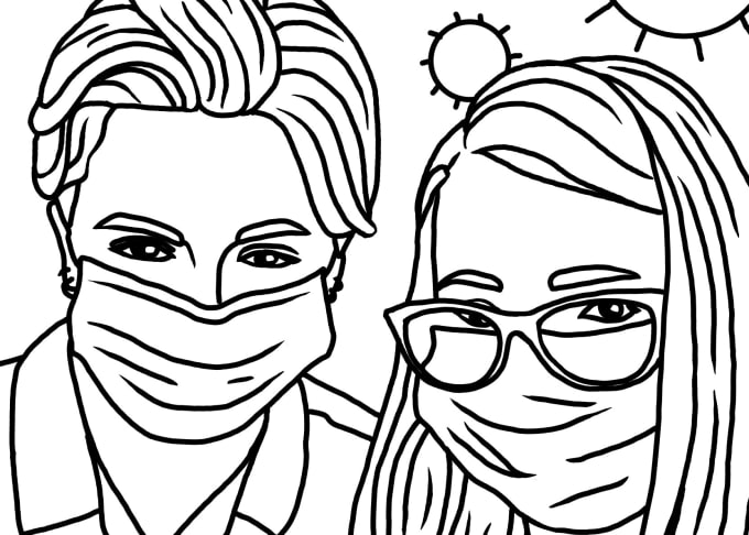 Turn Any Photo Into A Coloring Page By Katewill8 Fiverr
