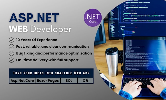 develop asp dot net core web applications using c sharp and sql server