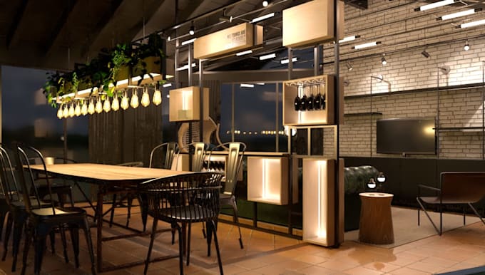 create a professional interior design with realistic 3d renderings