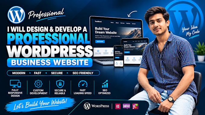 design and develop a professional wordpress business website