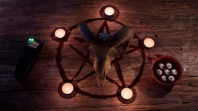 create paranormal animated background 4k