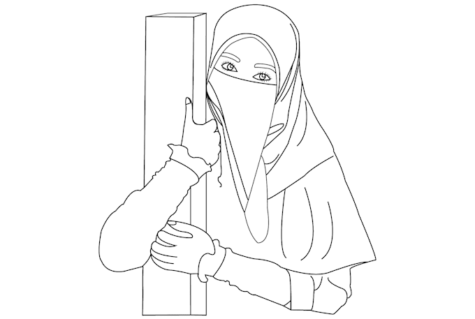 draw black and white vector line art illustrations for you