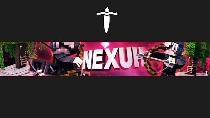 create an outstanding minecraft banner and logo