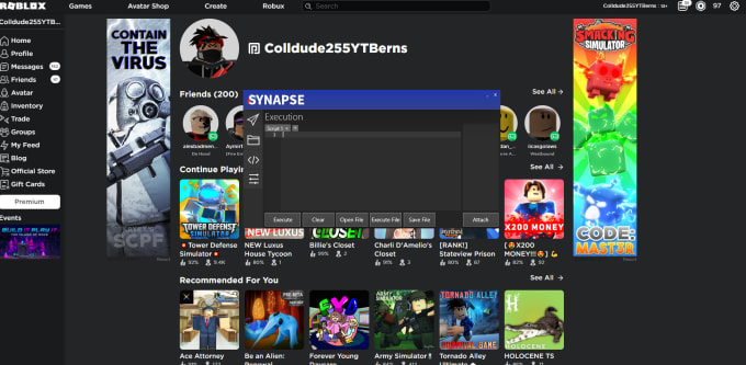 Use Synapse X To Copy Any 2 Roblox Games For You By Deanbean Under - roblox execution audio