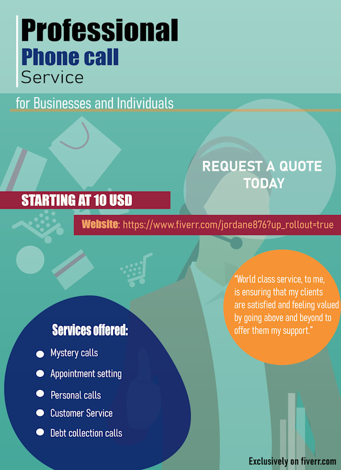 make professional phone calls for you to the USA and canada