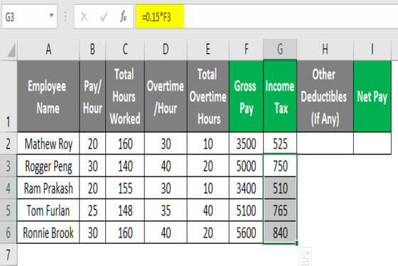 Prepare employees monthly salary payroll by Bilalhrm | Fiverr