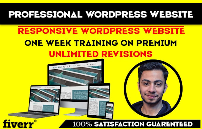 design a fully responsive and professional wordpress website
