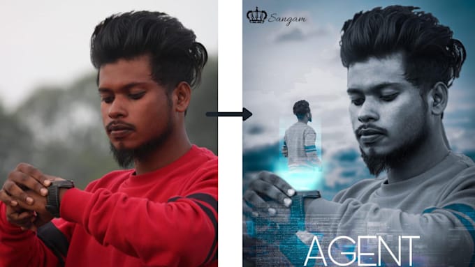 Do Futuristic Time Watch Photo Editing In 2 Hours By Signup Boy Fiverr