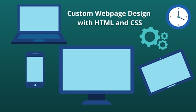 Design a custom web page with html, css, javascript by Black21s | Fiverr