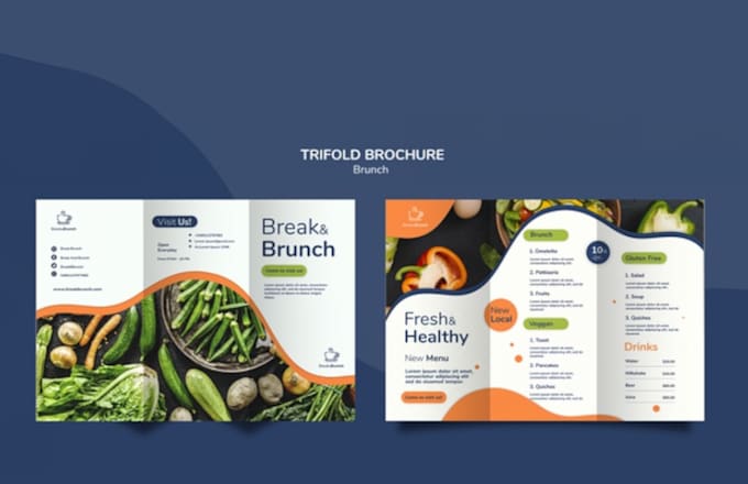 do a professional 6 panels brochure design