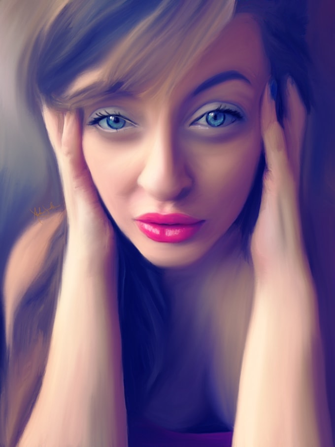 Paint your portrait in my style by Mightydreupo Fiverr
