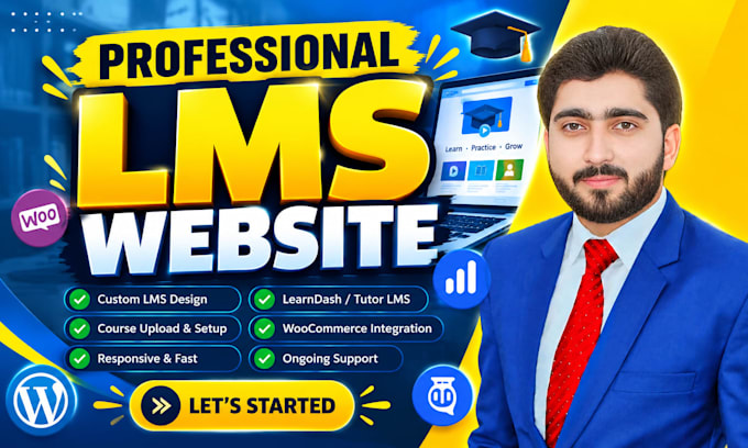 develop wordpress lms website and learndash lms
