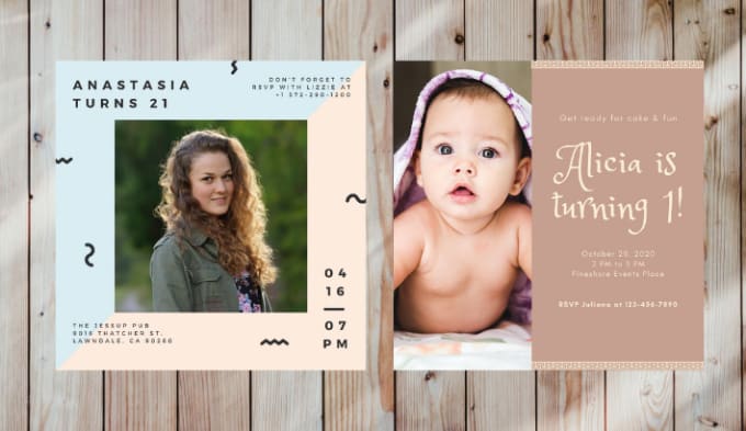 Design Creative Birthday Card Party Invitation In 24 Hours By Nimitkhurana
