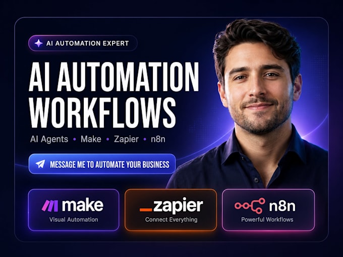 build ai automation workflows,ai agent systems for your business make zapier n8n
