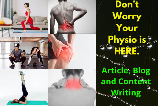 write physiotherapy blog and article