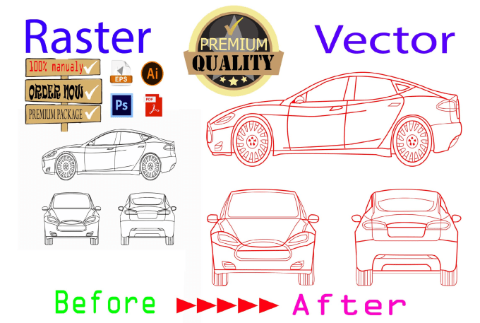 Convert any images into vector line art illustration by Miniruwan123