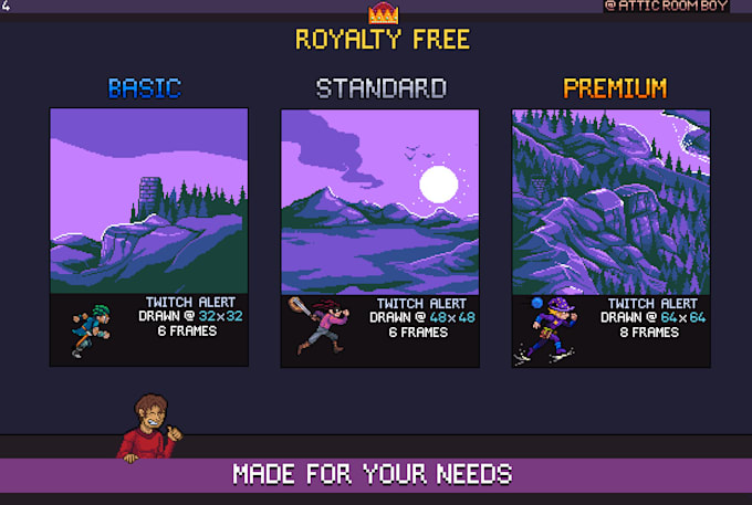 Create pixel art for your stream by Benvictus Fiverr