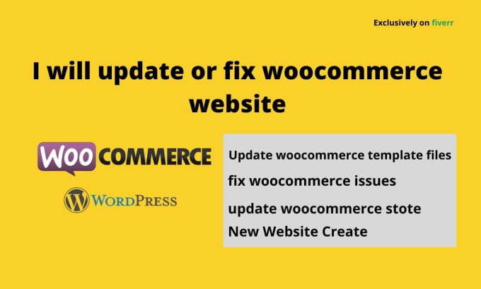 update or customize fix woocommerce store websites