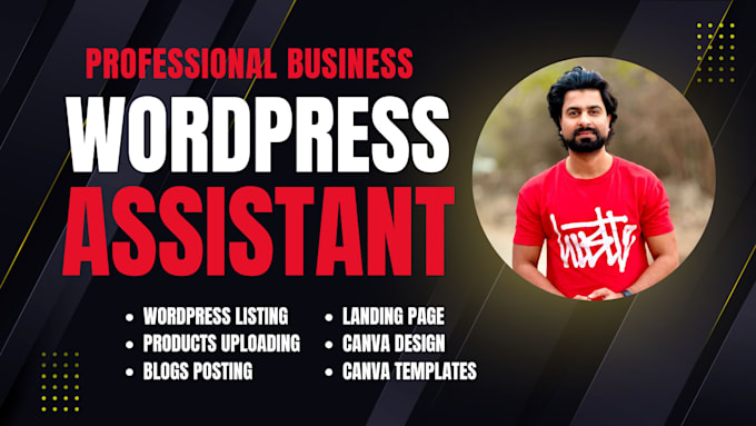 be your wordpress virtual assistant for data entry and canva