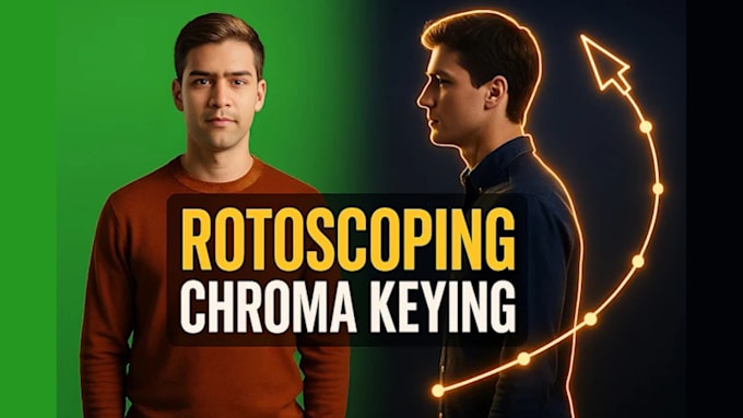 do professional green screen removal and rotoscoping for any video