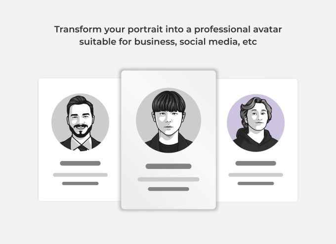 Draw minimalist avatar for business, social media by Saysizokhu | Fiverr