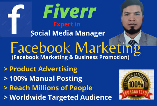 be your facebook marketing manager and virtual assistant