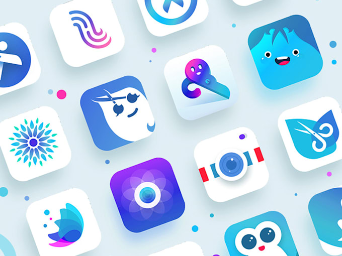 modern app icon for android and ios game and app icon design