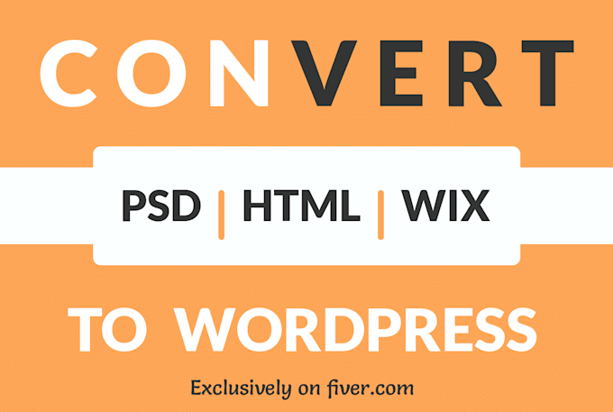 convert clone psd, jpg , scratch to  html to wordpress