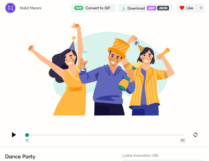 Create lottie json gif animation for web and mobile by Nabil_mersni ...