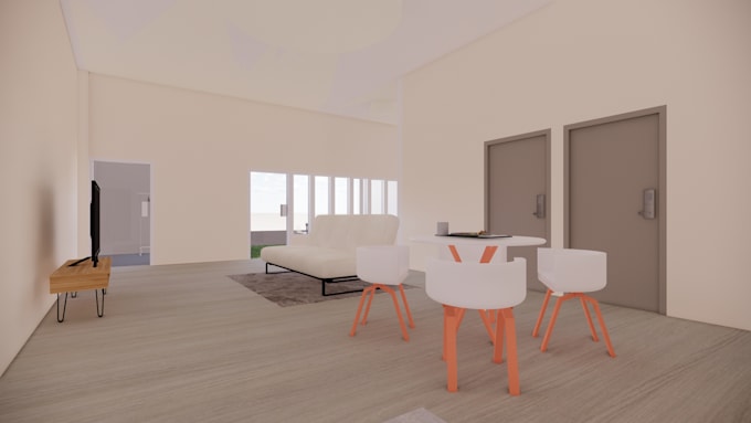 Do 3d modelling rendering 2d drawing floor plan by Anggitadwn Fiverr