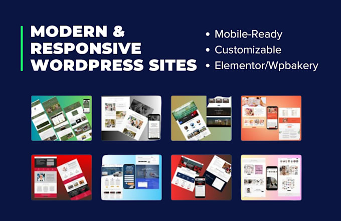 develop high converting wordpress website elementor or wpbakery