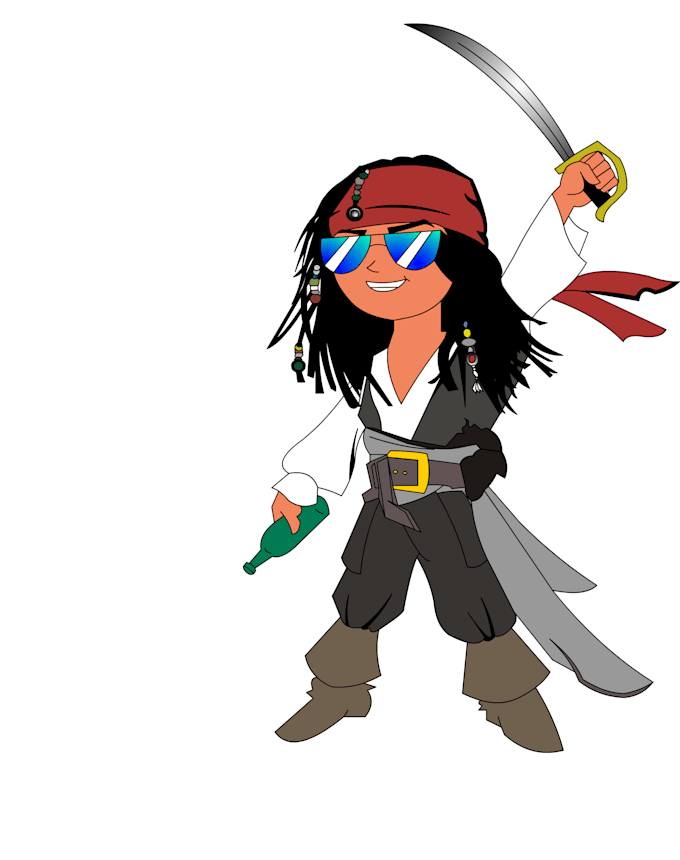 make you like captain jack sparrow character