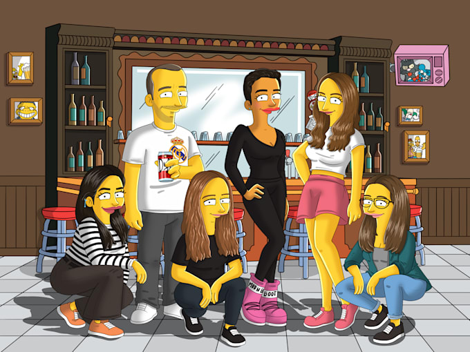 turn you into yellow simpson or any cartoon characters
