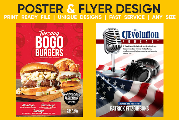 design professional poster or flyer design