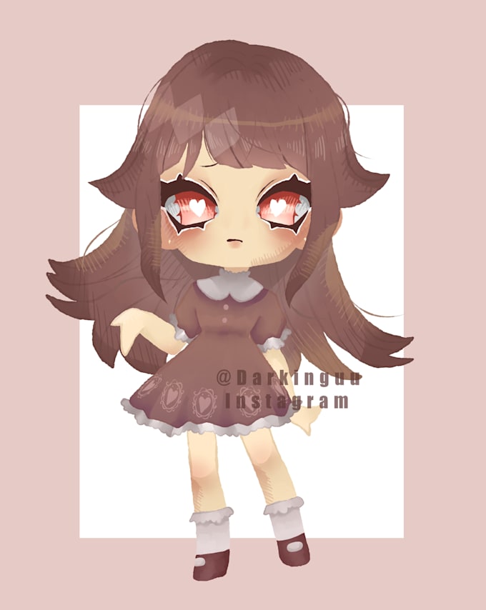 Paint Or Create A Chibi Character By Darkingu Fiverr Cartoon drawing anime thumb png clipart abdomen anime. paint or create a chibi character by