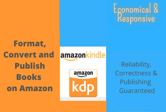 format your book for amazon KDP and upload