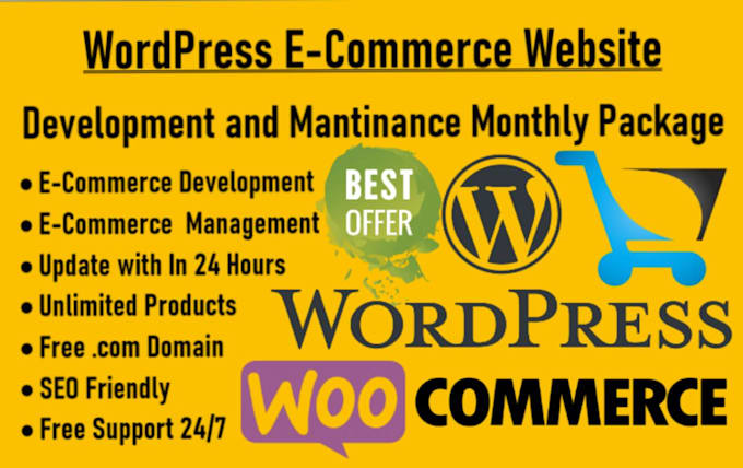 wordpress business and ecommerce website development